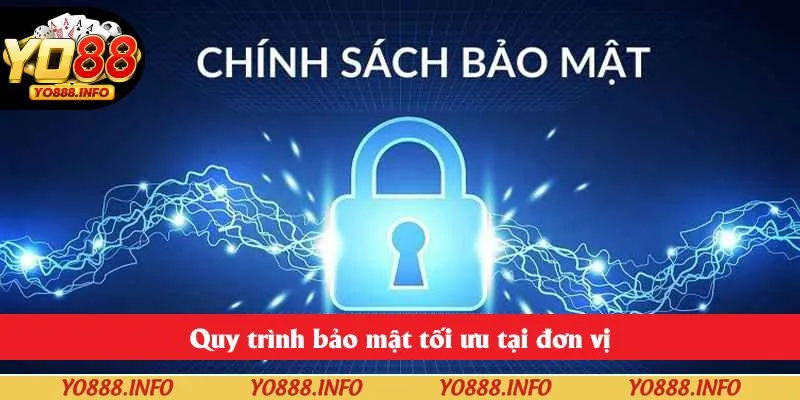 Quy trình bảo mật tối ưu tại đơn vị