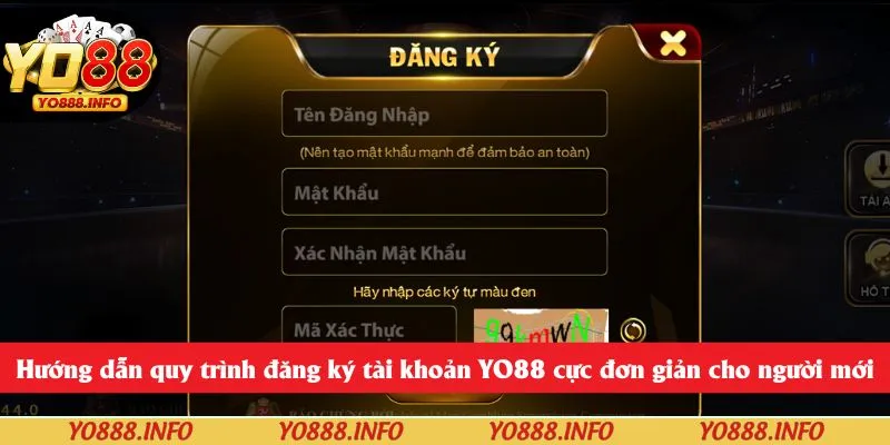 Hướng dẫn quy trình đăng ký tài khoản YO88 cực đơn giản cho người mới