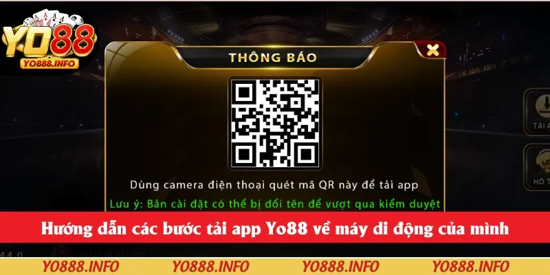 Hướng dẫn các bước tải app Yo88 về máy di động của mình
